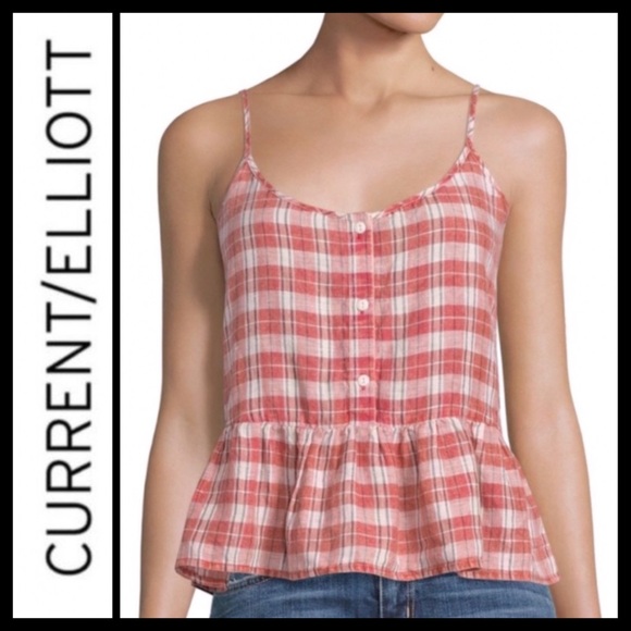 NWOT Current/Elliott The Workwear Peplum Top - Picture 3 of 6